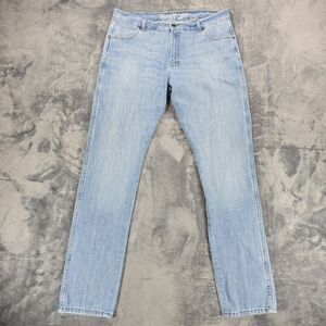 Wrangler Retro Jeans Mens 38x36 Blue Slim Straight Cowboy Western Rodeo Denim